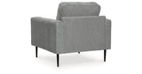 Hazela Charcoal Chair and Ottoman