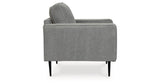 Hazela Charcoal Chair and Ottoman