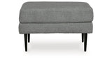 Hazela Charcoal Chair and Ottoman