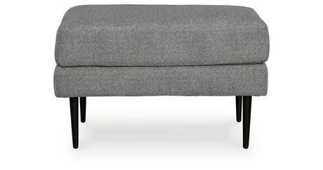 Hazela Charcoal Chair and Ottoman by Ashley at Eve Furniture
