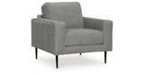 Hazela Charcoal Chair and Ottoman