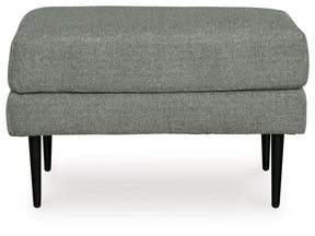 Hazela Charcoal Ottoman by Ashley at Eve Furniture
