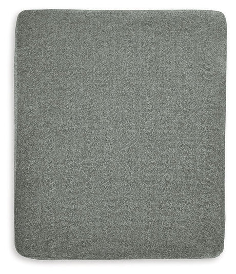 Hazela Charcoal Ottoman by Ashley at Eve Furniture