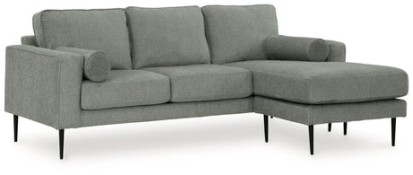 Hazela Charcoal Reversible Sofa Chaise by Ashley at Eve Furniture