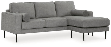 Hazela Charcoal Reversible Sofa Chaise by Ashley at Eve Furniture