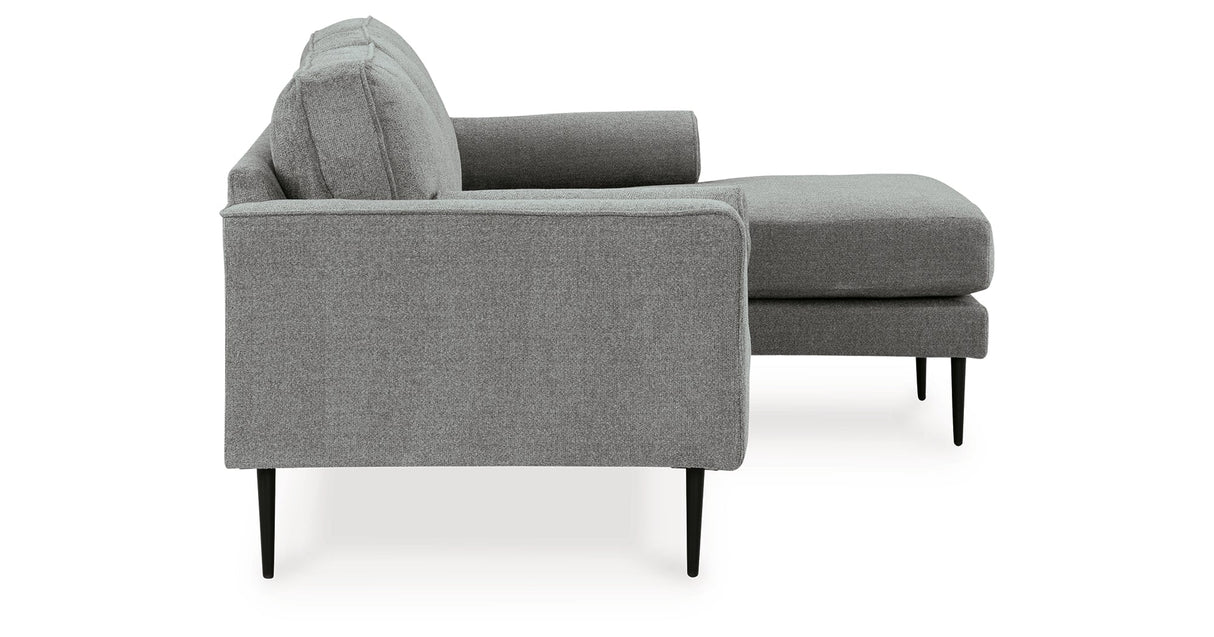 Hazela Charcoal Reversible Sofa Chaise