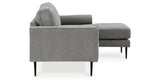 Hazela Charcoal Reversible Sofa Chaise