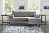Hazela Charcoal Reversible Sofa Chaise
