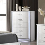 Hazeline White 5-Piece Queen Bedroom Set by Furniture of America at Eve Furniture