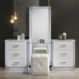 Hazeline White Vanity Set w/ Stool by Furniture of America at Eve Furniture