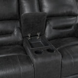 Hazen Black Reclining Living Room Set by Homelegance at Eve Furniture