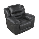 Hazen Black Reclining Living Room Set by Homelegance at Eve Furniture
