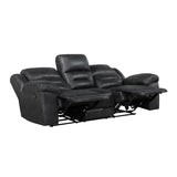 Hazen Black Reclining Living Room Set by Homelegance at Eve Furniture