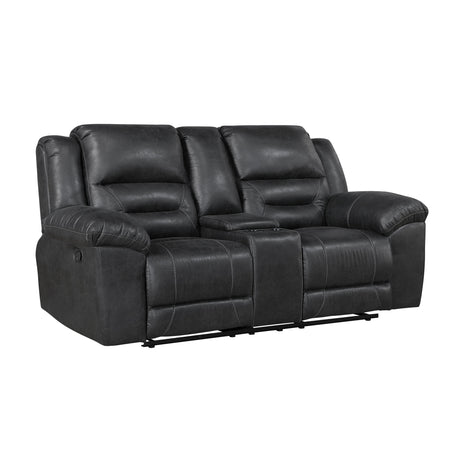 Hazen Black Reclining Living Room Set by Homelegance at Eve Furniture