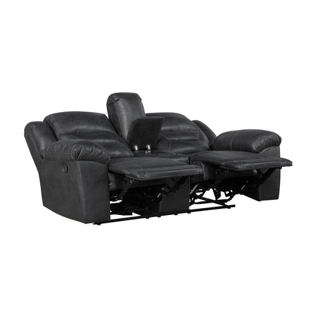 Hazen Black Reclining Living Room Set by Homelegance at Eve Furniture