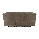 Hazen Brown 2-Piece Double Reclining Set by Homelegance at Eve Furniture