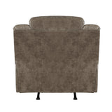 Hazen Brown Microfiber Rocker Reclining Chair by Homelegance at Eve Furniture