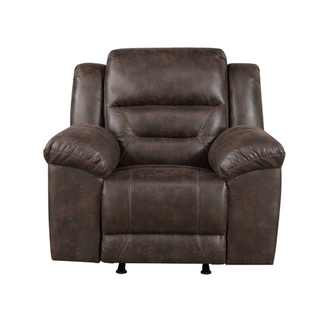 Hazen Dark Brown Reclining Living Room Set by Homelegance at Eve Furniture