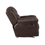 Hazen Dark Brown Reclining Living Room Set by Homelegance at Eve Furniture