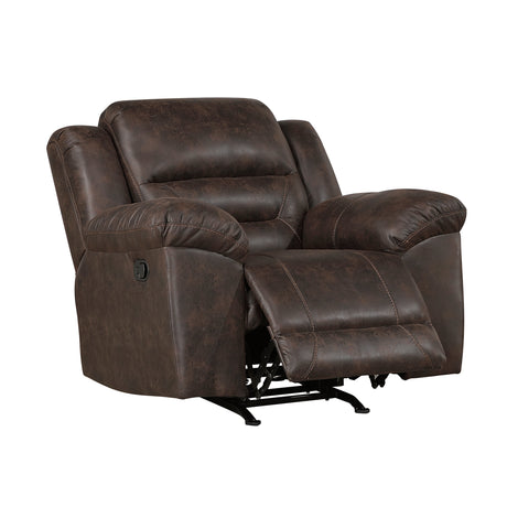 Hazen Dark Brown Reclining Living Room Set by Homelegance at Eve Furniture