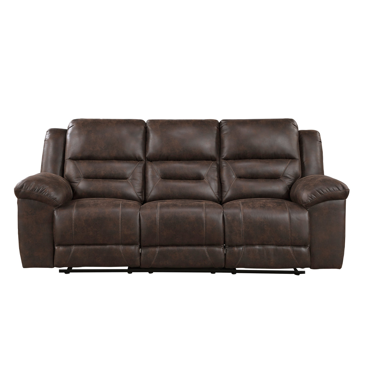 Hazen Dark Brown Reclining Living Room Set by Homelegance at Eve Furniture