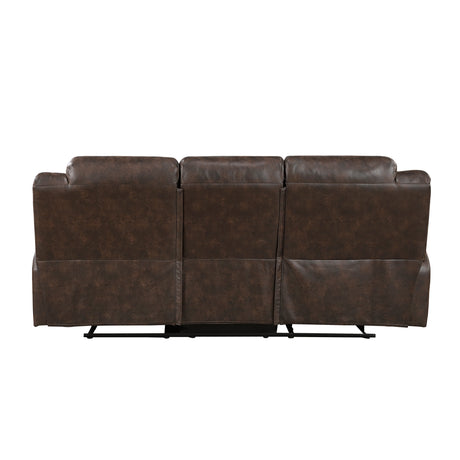 Hazen Dark Brown Reclining Living Room Set by Homelegance at Eve Furniture