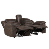 Hazen Dark Brown Reclining Living Room Set by Homelegance at Eve Furniture