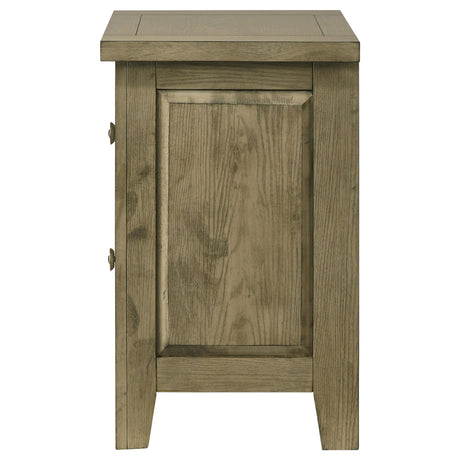 Hazlewood Vineyard Oak 2-drawer Nightstand Bedside Table by Coaster at Eve Furniture