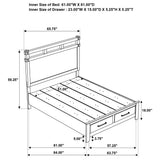 Hazlewood Vineyard Oak 4-piece Queen Storage Bedroom Set by Coaster at Eve Furniture