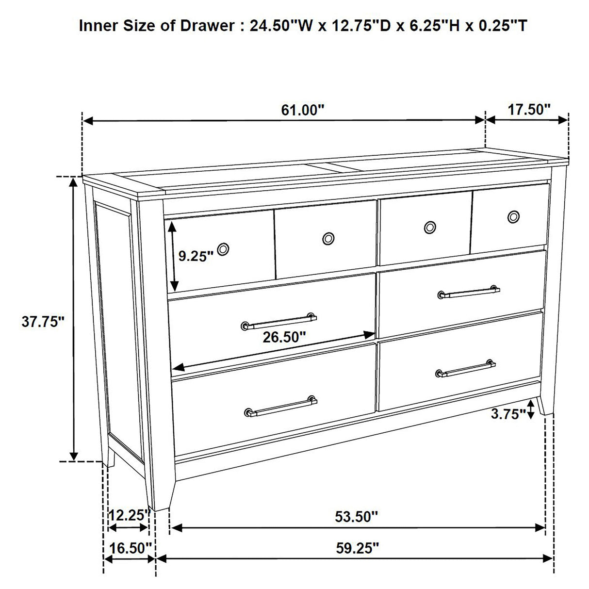 Hazlewood Vineyard Oak 4-piece Queen Storage Bedroom Set by Coaster at Eve Furniture