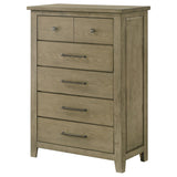 Hazlewood Vineyard Oak 5-drawer Bedroom Chest of Drawers by Coaster at Eve Furniture