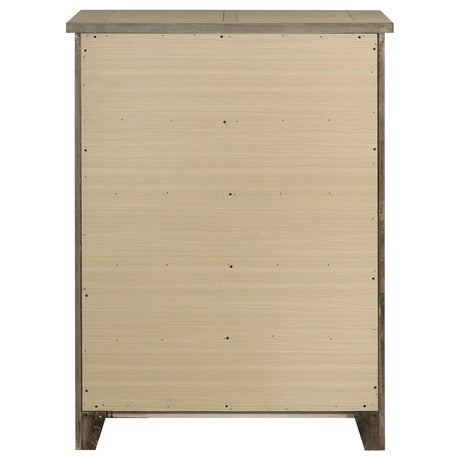Hazlewood Vineyard Oak 5-drawer Bedroom Chest of Drawers by Coaster at Eve Furniture