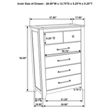 Hazlewood Vineyard Oak 5-piece Eastern King Bedroom Set by Coaster at Eve Furniture