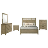 Hazlewood Vineyard Oak 5-piece Eastern King Bedroom Set by Coaster at Eve Furniture