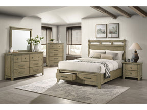 Hazlewood Vineyard Oak 5-Piece Queen Storage Bedroom Set by Coaster at Eve Furniture