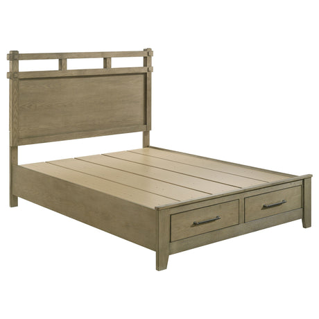 Hazlewood Vineyard Oak 59-inch Queen Panel Storage Bed by Coaster at Eve Furniture