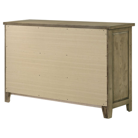 Hazlewood Vineyard Oak 6-drawer Bedroom Dresser Cabinet by Coaster at Eve Furniture