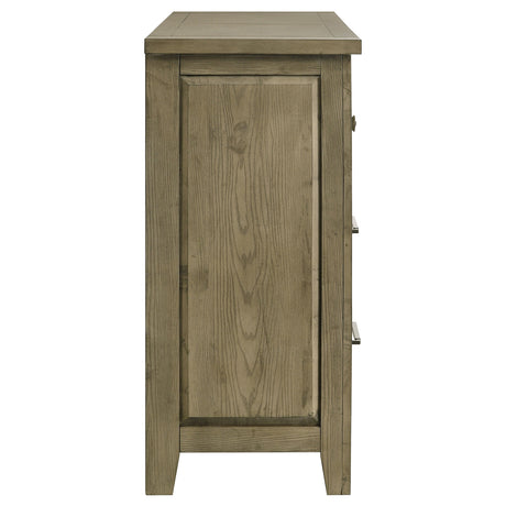 Hazlewood Vineyard Oak 6-drawer Bedroom Dresser Cabinet by Coaster at Eve Furniture