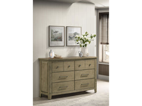 Hazlewood Vineyard Oak 6-drawer Bedroom Dresser Cabinet by Coaster at Eve Furniture