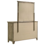 Hazlewood Vineyard Oak 6-drawer Bedroom Dresser with Mirror by Coaster at Eve Furniture
