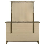 Hazlewood Vineyard Oak 6-drawer Bedroom Dresser with Mirror by Coaster at Eve Furniture