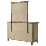 Hazlewood Vineyard Oak 6-drawer Bedroom Dresser with Mirror by Coaster at Eve Furniture