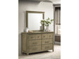 Hazlewood Vineyard Oak 6-drawer Bedroom Dresser with Mirror by Coaster at Eve Furniture