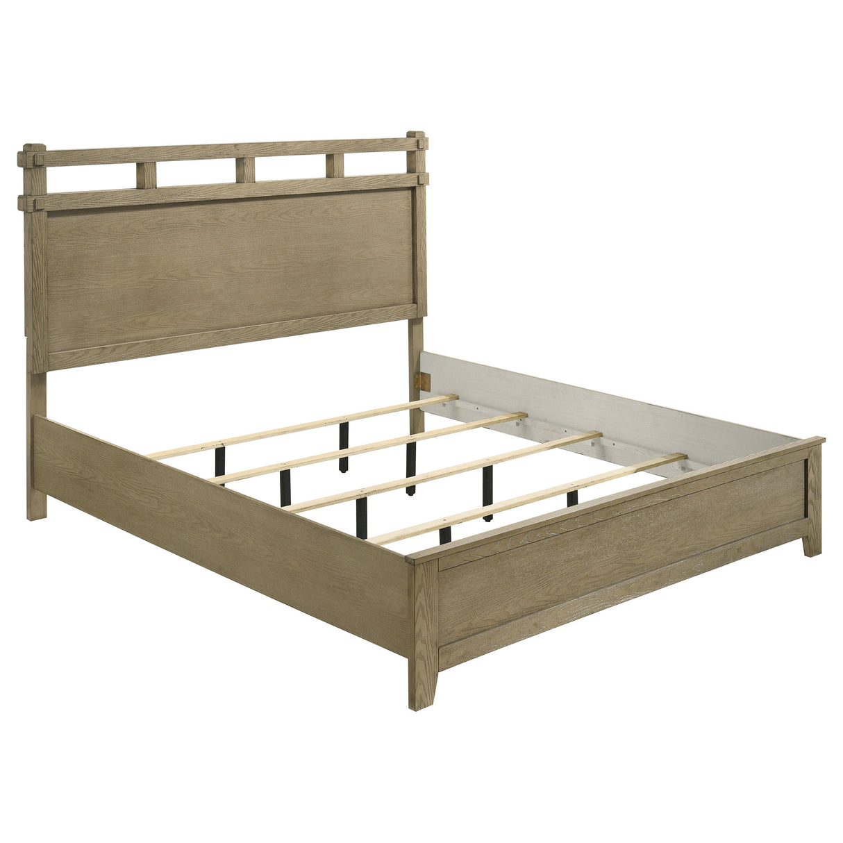Hazlewood Vineyard Oak 61-inch Eastern King Panel Bed by Coaster at Eve Furniture