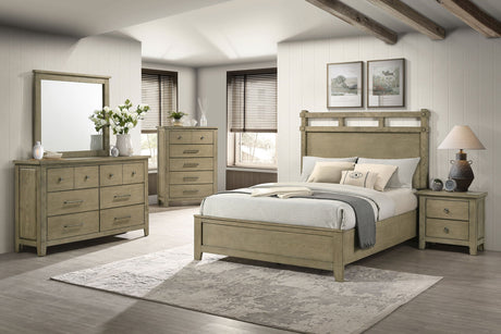 Hazlewood Vineyard Oak Dresser Mirror by Coaster at Eve Furniture