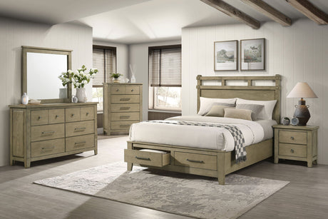 Hazlewood Vineyard Oak Dresser Mirror by Coaster at Eve Furniture