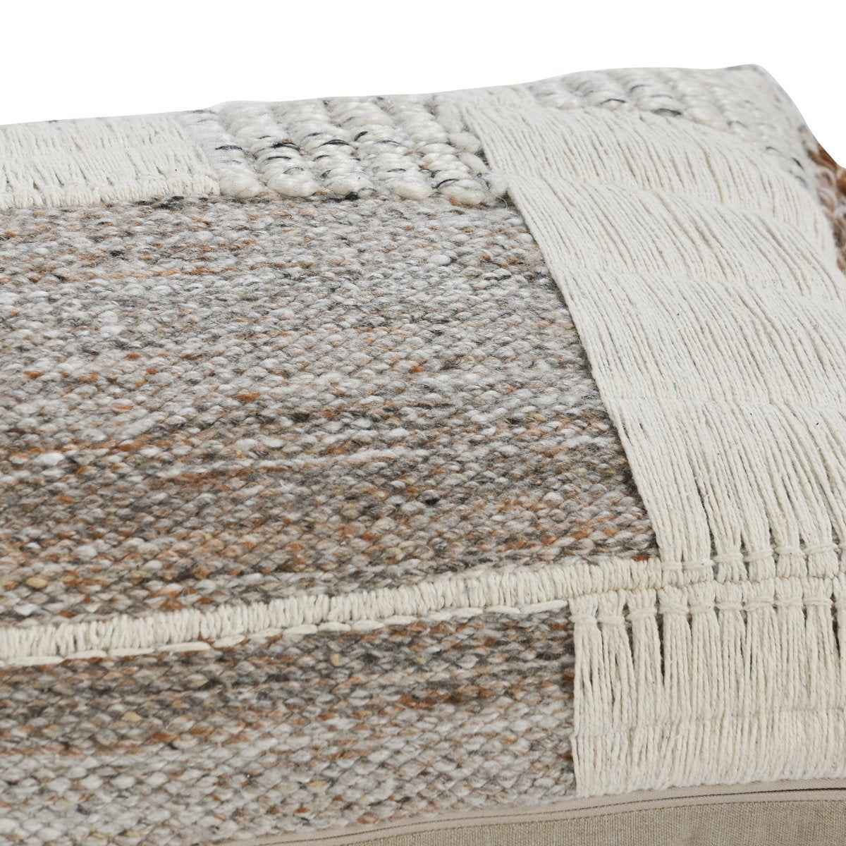 HC Farah Ivory/Natural 14x26 Throw Pillow (Set of 2) by Classic Home at Eve Furniture