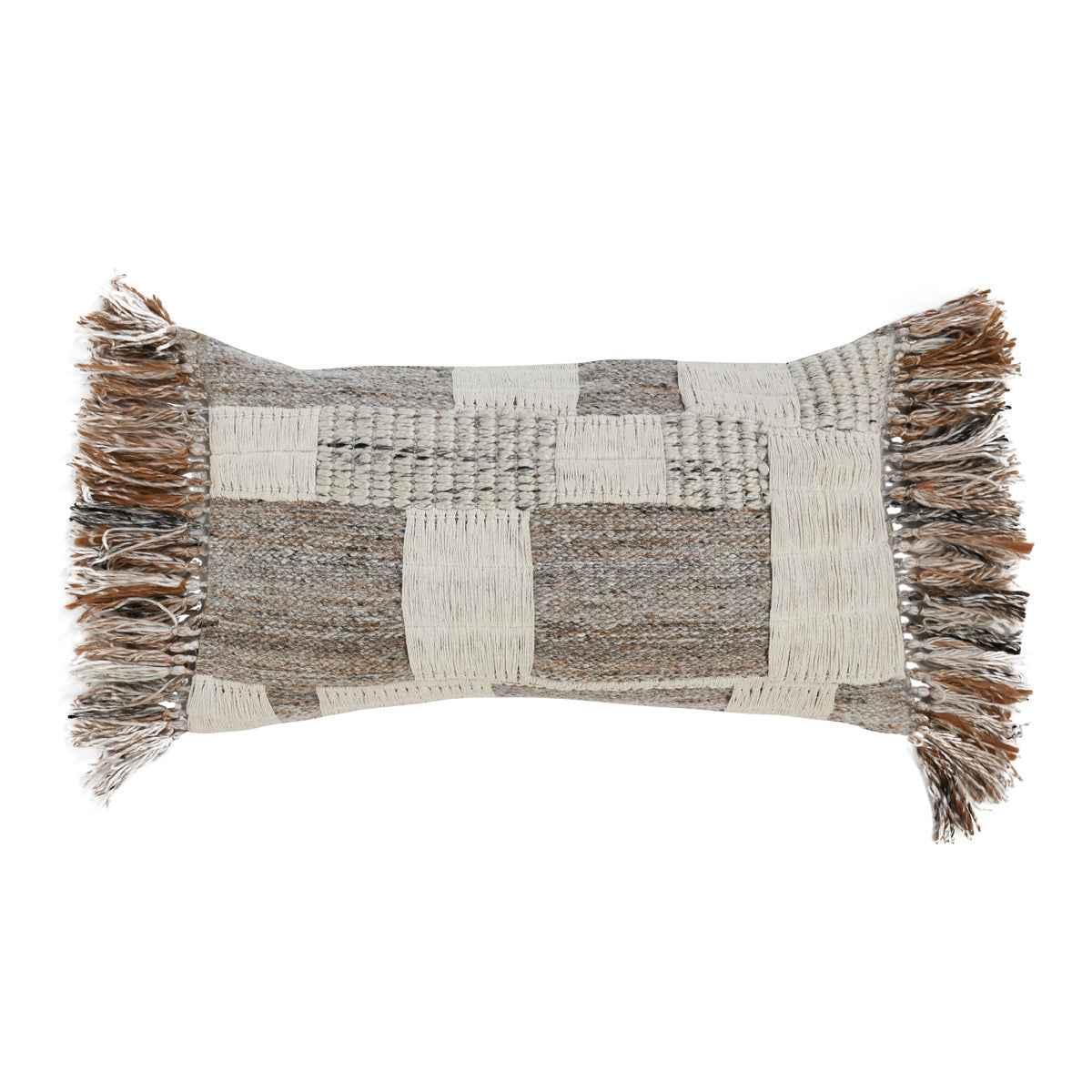 HC Farah Ivory/Natural 14x26 Throw Pillow (Set of 2) by Classic Home at Eve Furniture