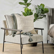 HC Halter Ivory 22x22 Throw Pillow by Classic Home at Eve Furniture