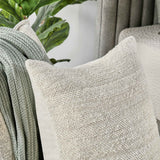 HC Halter Ivory 22x22 Throw Pillow (Set of 2) by Classic Home at Eve Furniture